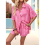 Printed Holiday Color Blocking Suit Rose Red XL 8