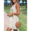 Vestido de malha sem mangas com decote redondo feminino M 4