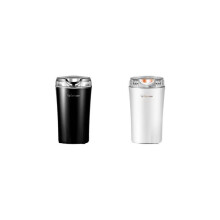 (Black*1 pc+White*1 pc, Doble Blades) Father's Day Gifts, 80g/2.8oz Electric Espresso Coffee Bean Grinder, Electric Food Processor Mixer, 200W Spice Herb Grinder with Brush & Coffee Spoon
