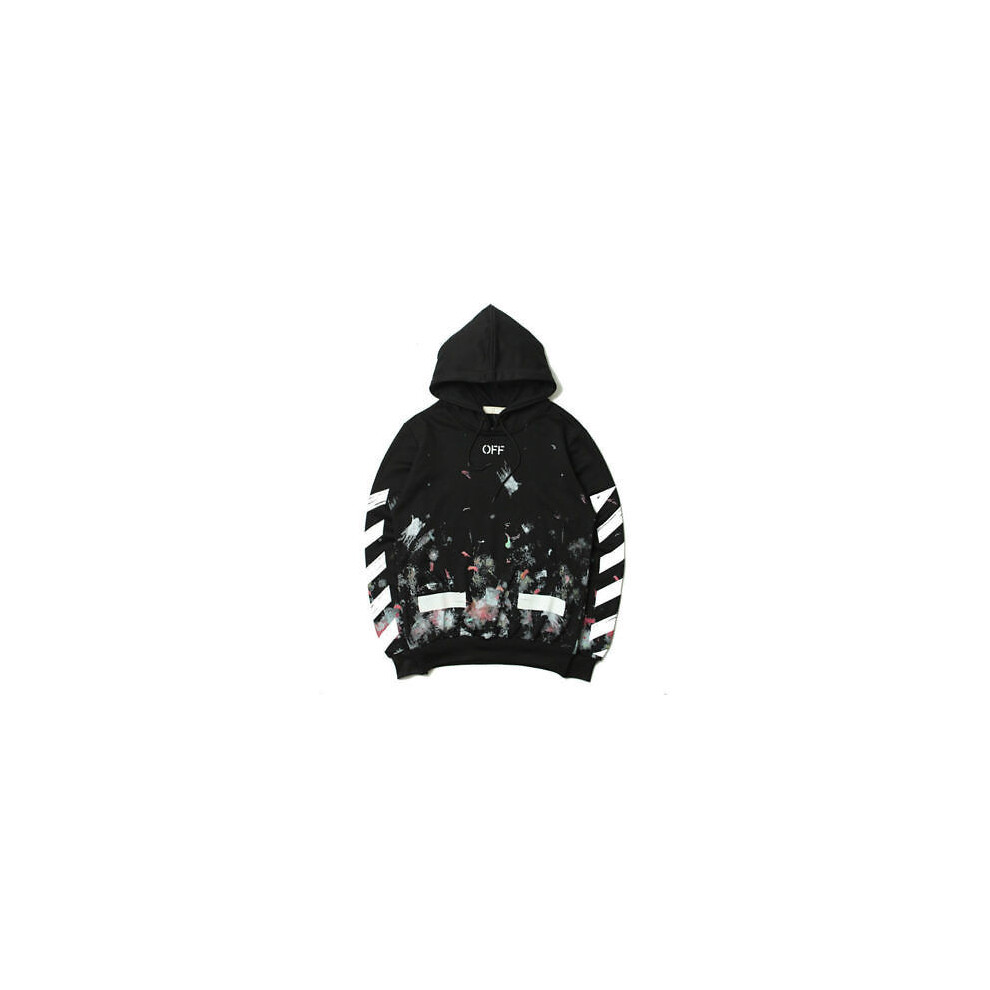 (L)Off Hoodie Co Virgil Abloh Firework Arrows Pullover Galaxy Usa Hoodies White