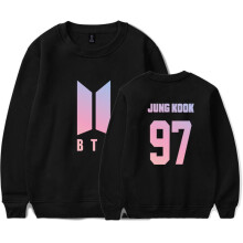 (JUNG KOOK Negro,L)Bts Bt21 Hoodie Sudaderas Suéter Jung Kook V Suga Jimin Jin Kpop Bang Boys Tan