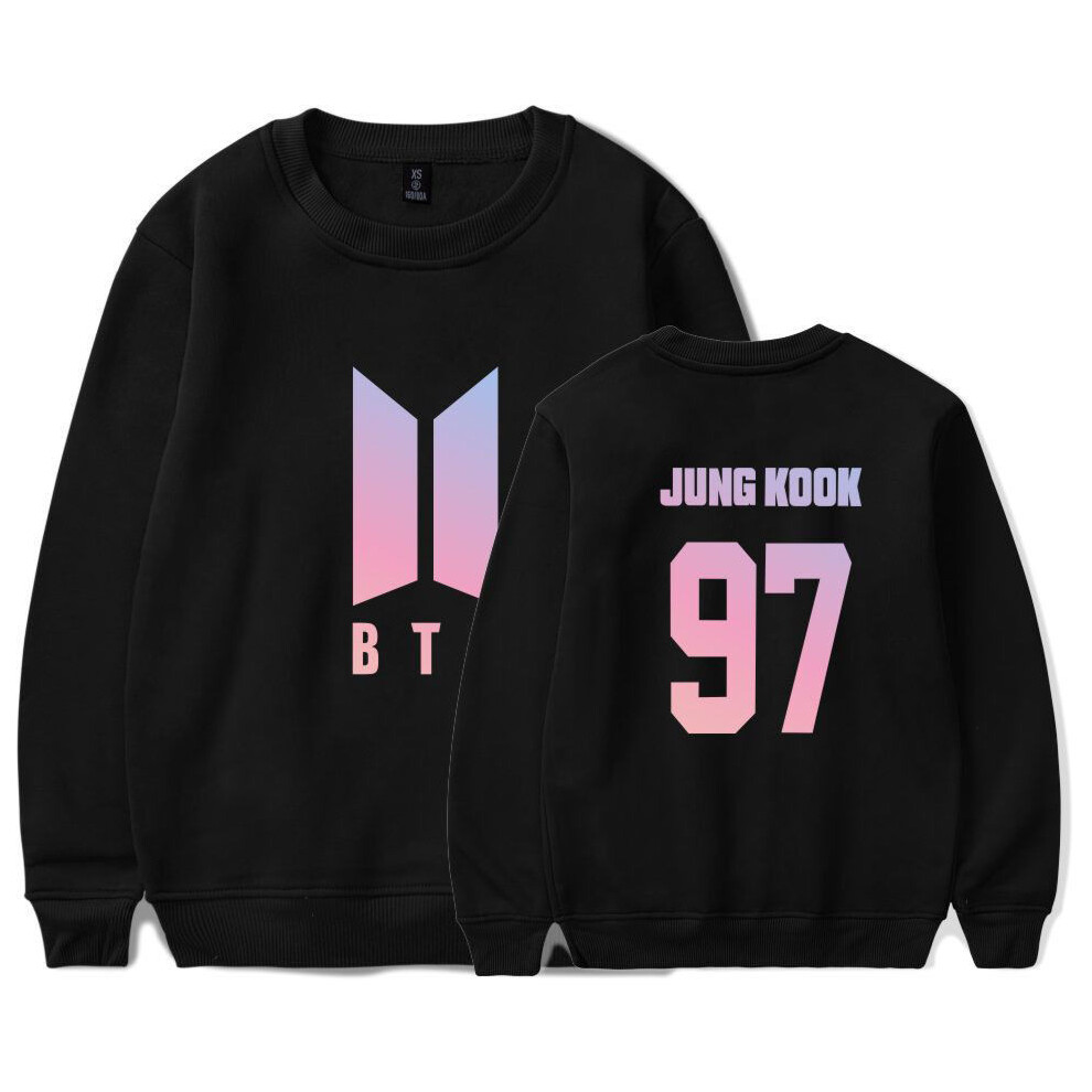 (JUNG KOOK Negro,L)Bts Bt21 Hoodie Sudaderas Suéter Jung Kook V Suga Jimin Jin Kpop Bang Boys Tan