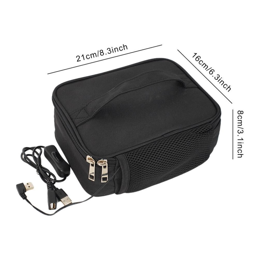 Usb Electric Heating Bag Waterproof Car Travel Camping Electric Lunch Box Food Warmer Heater Container Packet Thermal Bag