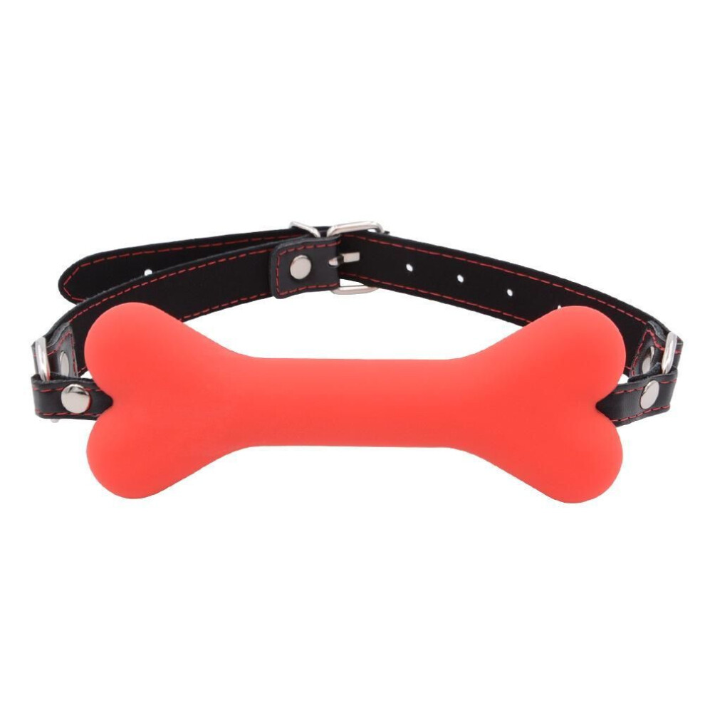 (red, Small) Sm Tuning Props Bone Gag Silicone Mouth Ball Male And Female Slave Bondage Bondage Adult Supplies