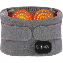 Heated Back Brace With Vibration Massage, Electric Lower Back Heating Pad Massager