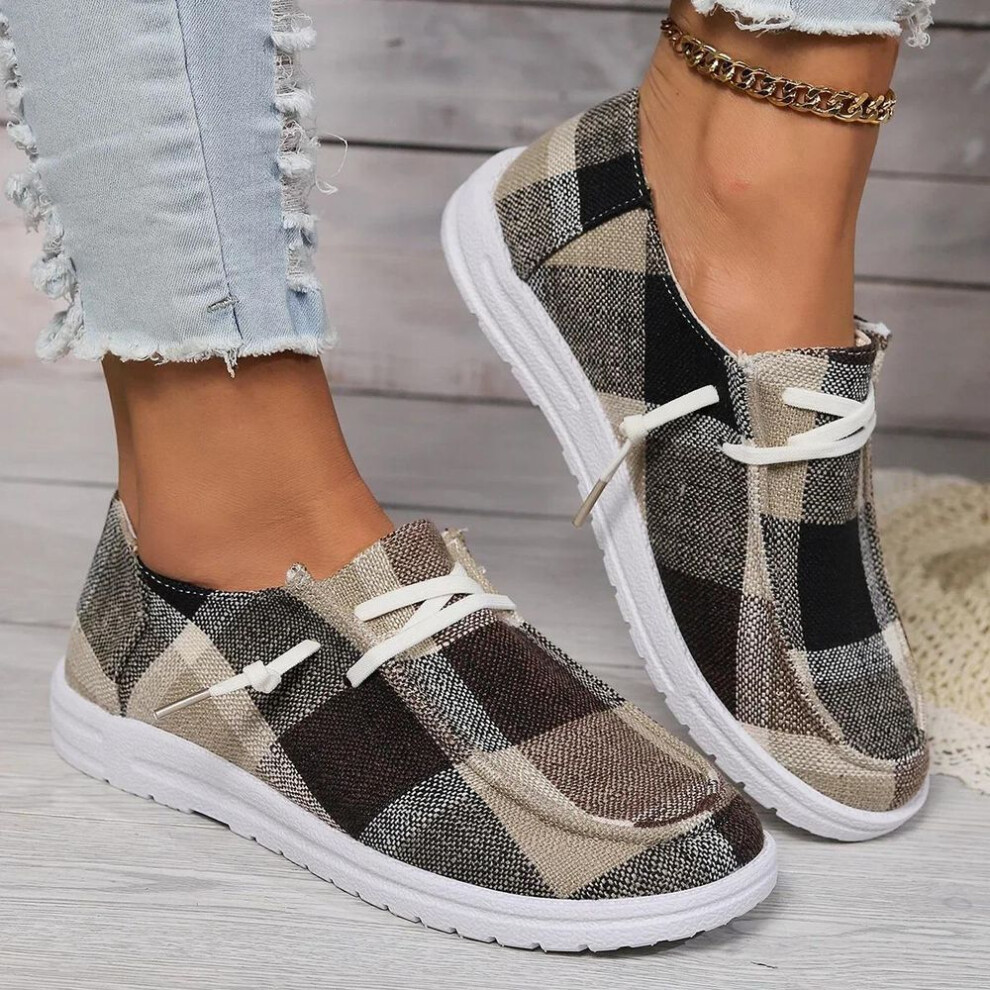 (black, 37) Women Light Weight Slip-on Flat Sneakers Ladies Summer Breathable Cloth Loafers Design Espadrilles  Luxury Canvas Shoes