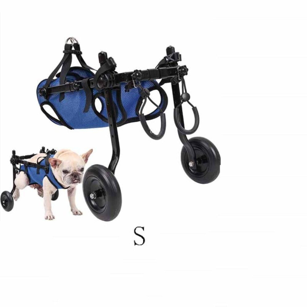(S) Adjustable Adjustable Dog Wheelchair S/M/L Legs Rehabilitation Train Mobility Aid Trolley  Pet