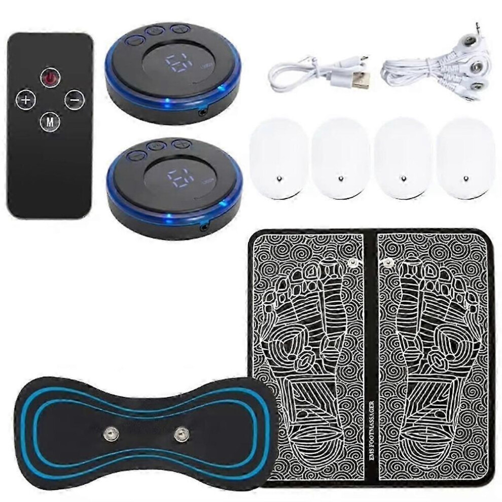2025  Electric Foot Massager Pad Electrostimulator Massage Mat Ems Muscle