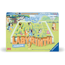Ravensburger Bluey Labyrint Junior Brädspel | Engagerande Hjärngympa för Barn & Familjer | Klassisk Rörlig Labyrint
