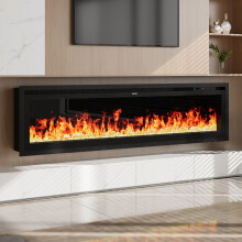 73"/186cm Electric Fireplace with Remote Control