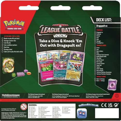 Asmodee Pokemon TCG: DragApult Ex League Battle Deck 1