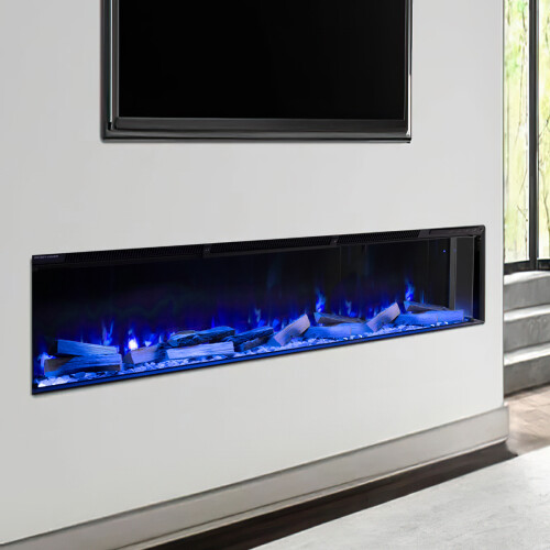 Living And Home 70Inch 3-Sided Smart Electric Fireplace with Remote Control 2