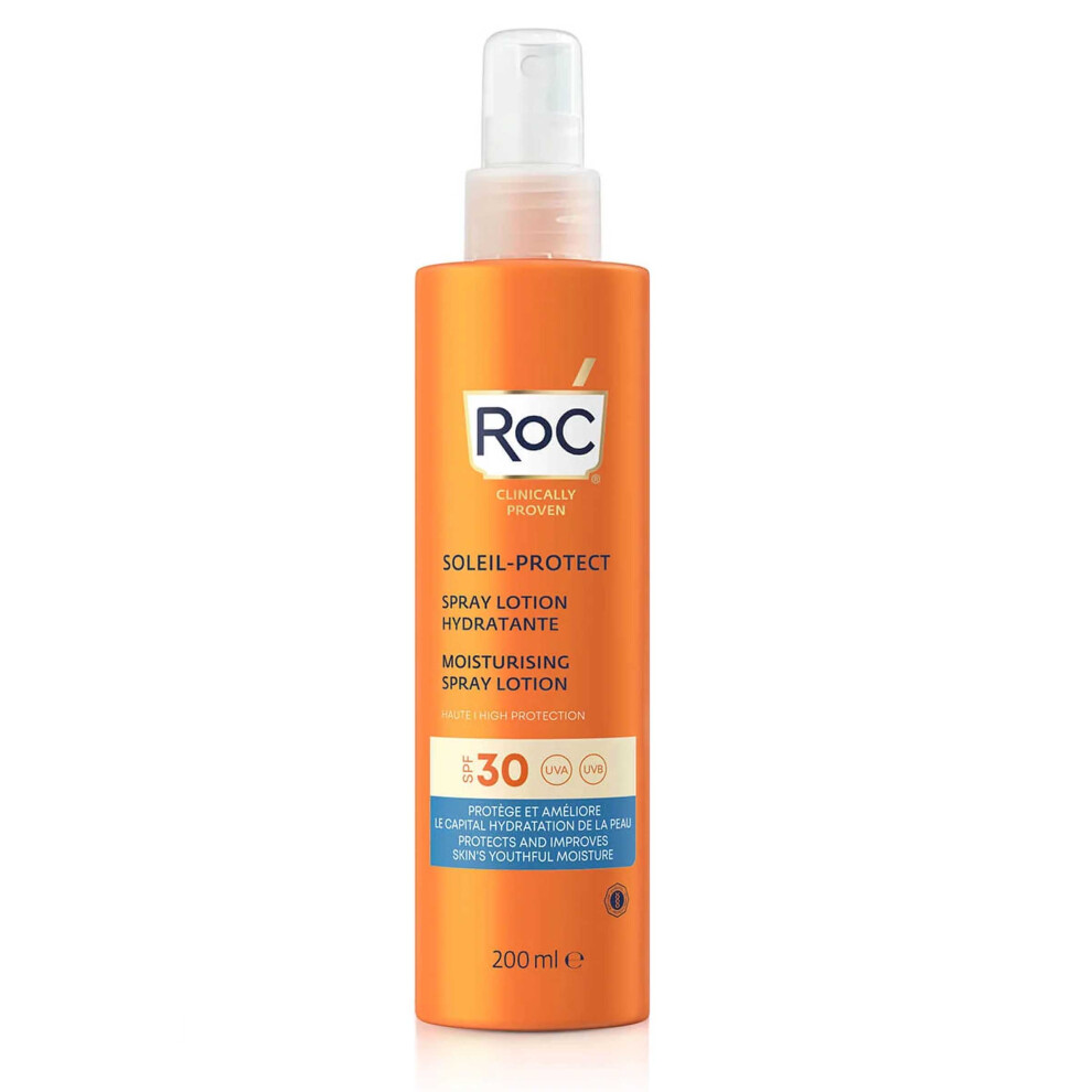 RoC Suncare Soleil Protect Moisturising Spray Lotion 200ml SPF30
