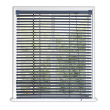 (60 cm Width x 160 cm Drop, Steel Textured) Lister Cartwright 25mm PVC Venetian Blinds Windows Blind Easy Fit Child Safety Included