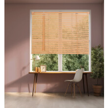 (147 cm Width x 160 cm Drop, Wood Print) Lister Cartwright 25mm PVC Venetian Blinds Windows Blind Easy Fit Child Safety Included