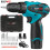12V Cordless Electric Drill & Screwdriver - 20pcs Set - 2 Battery 10