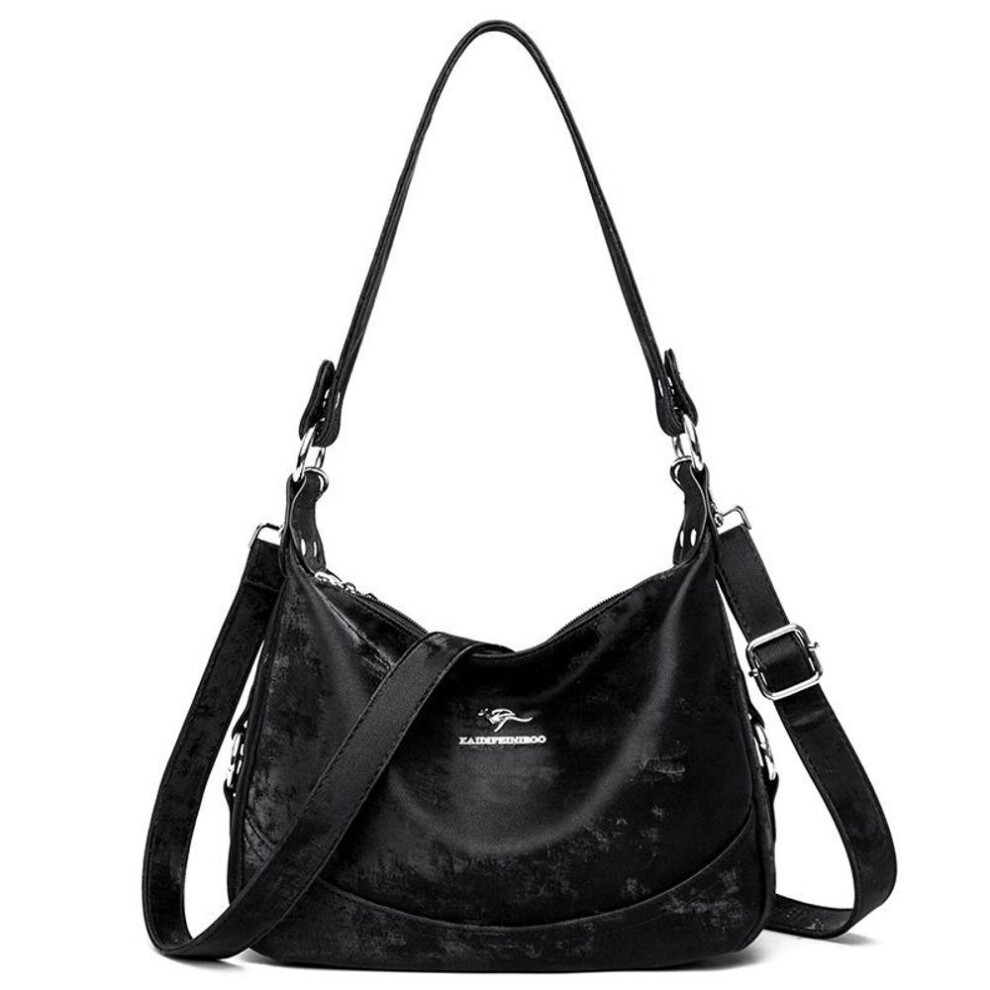 (black) Bag Atmosphere Crossbody Bag Large Capacity Mother Bag Women Fashion Shoulder Bag