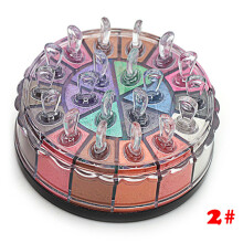 (2)Shimmer Glitter Eye Shadow Powder Palette Matte Eyeshadow Cosmetic Kit Makeup