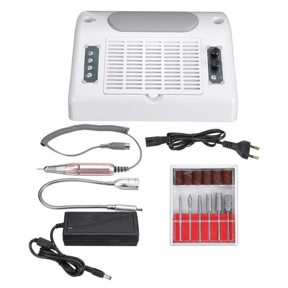 1PC 5in1 Nail Machine Polisher Vacuum Cleaner Multi-purpose Phototherapy Machine 60W UV LED Nail Lamp Professional Nail Tool