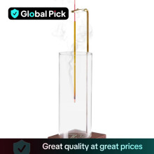 (1 Count, one-size) Incense Holder without Incense, Clear Glass Incense Burner, Desktop Ash Catcher Incense Holder, Home Decor, Glass Scent Diffuser, Aromatic Scent
