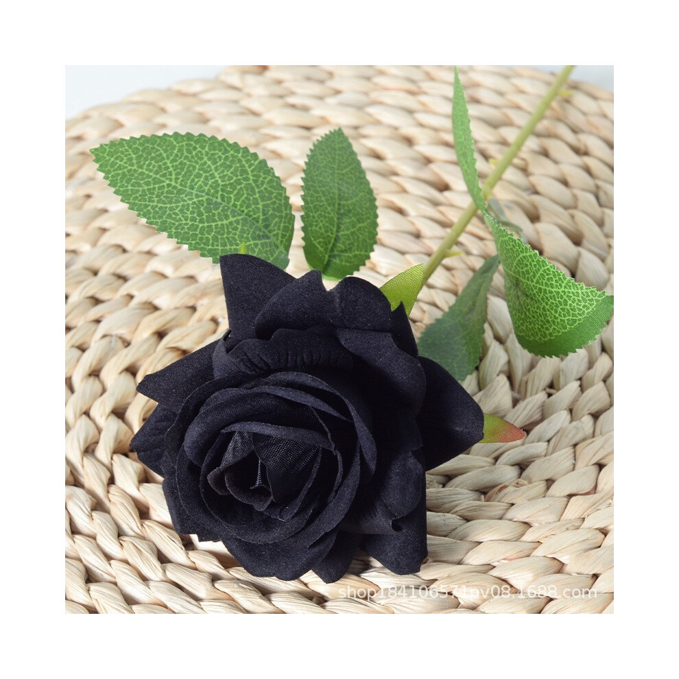 (StyleRR) Velvet Rose Single Simulation Flower For Photography Props And Decor Home-image-OPC-PHD8CMF-NEW