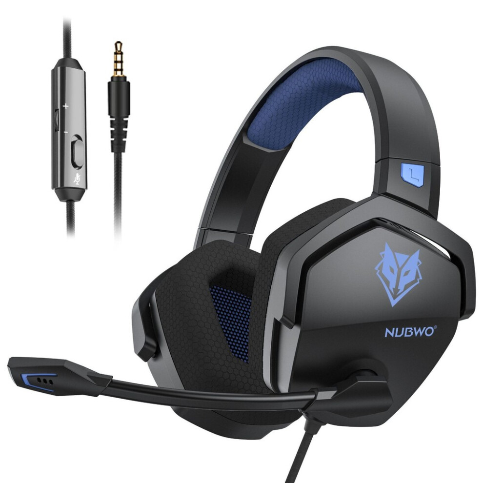 (Blue) Headset Gaming Xbox One Ps4 Ps5 Pc Mac Controller Headphone Noise Cancelling-image-OPC-PHD8D9Q-NEW