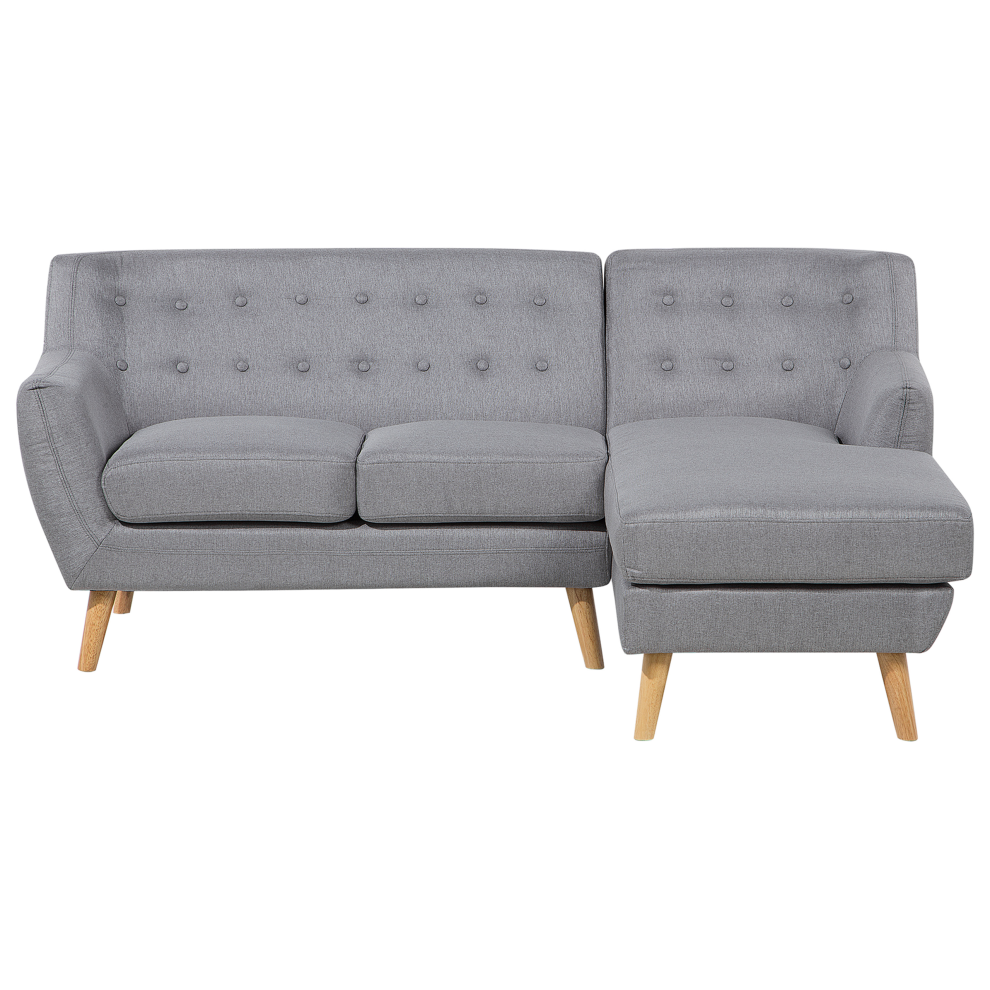 Corner Sofa MOTALA Fabric Light Grey 3 Seater Left Hand