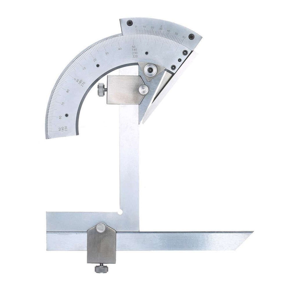 Carbon Steel Universal Bevel Protractor 0-320 Degrees Accuracy Angle Finder Measuring Ruler Tool