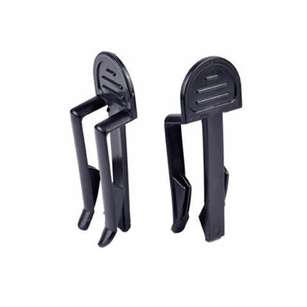 (black, 2PCS) 1/2Pcs Practical Plastic Garbage Bag Clip Fixed Waste Bin Bag Holder Rubbish Clip Trash Can Clamp Kitchen Bathroom Gadgets