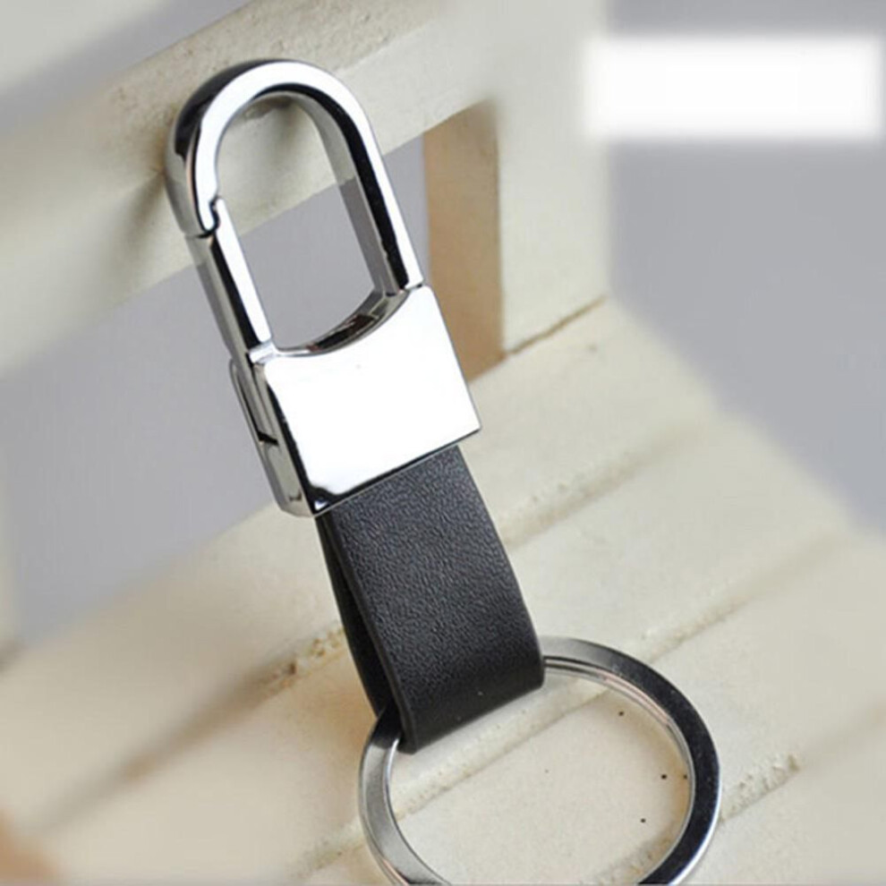 DYS Fashion Bags Men Simple Cool Faux Leather Strap Keyring Keychain Key Chain