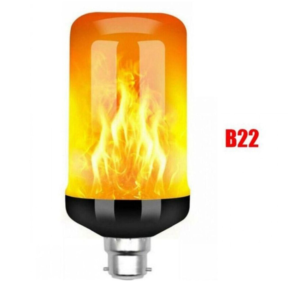 (B22) Festival Party Garden Decor Night light Simulation Fire Lights Effect Light Bulb LED Flame Lamp