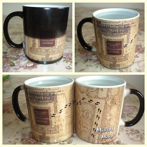 Harry Potter Marauders Map Mug Morphing Becher Farbwechsel Tasse Magic Magical Mug