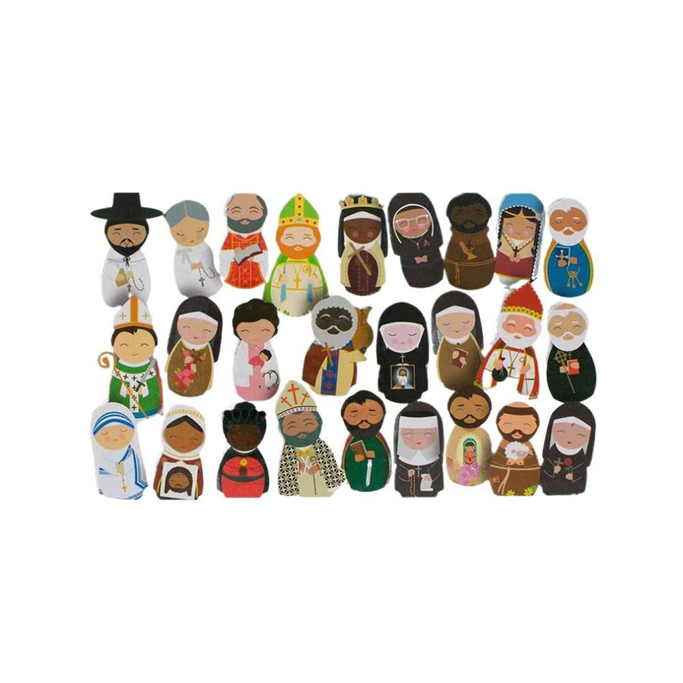 26Pcs Nativity Magnet Decoration Refrigerator Magnets Set Refrigerator Magnets Catholic Saints Stickers Wooden Magnet Set For DIY Fridge Magnets Decor
