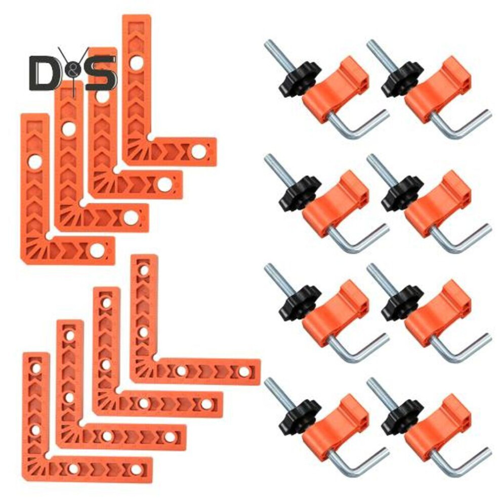 16Pcs Positioning Squares 90 Degree Clamp Tool Precise Woodworking Joints Cabinets Frames Right Angle Locator