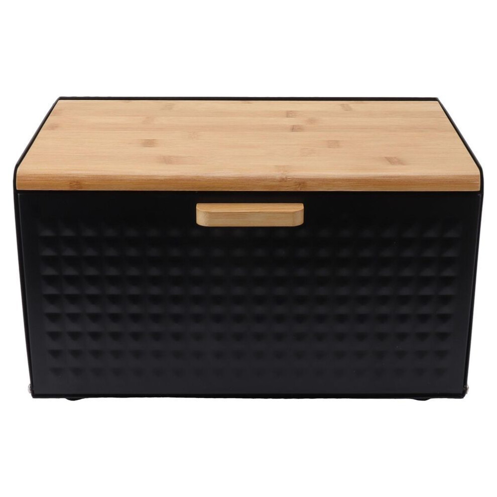Wooden Bread Box Natural Vintage Heavy Duty Large Capacity Bread Storage Bin for Kitchen Countertop
