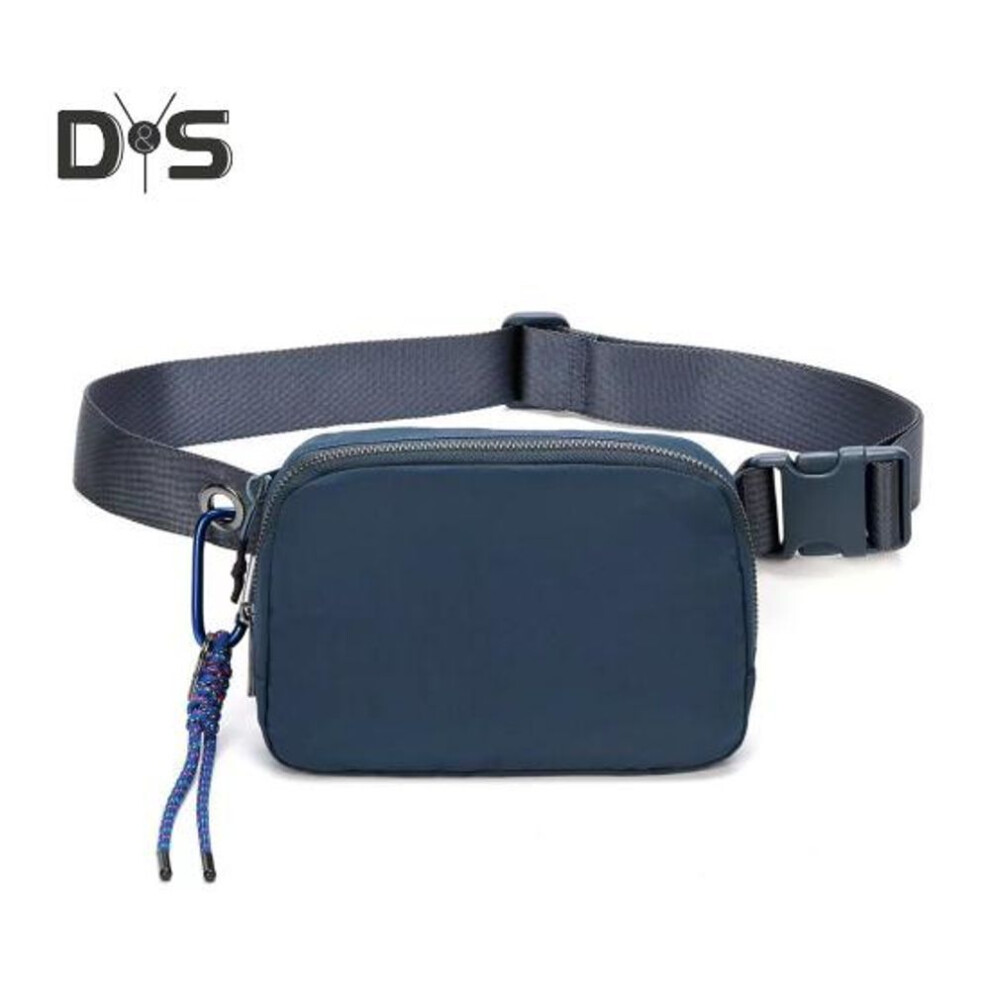 (blue) Mini Belt Bag With Adjustable Strap Waterproof Crossbody Waist Bag For Women Men Sports Fanny Pack For Workout Traveling Running Hiking Cycling