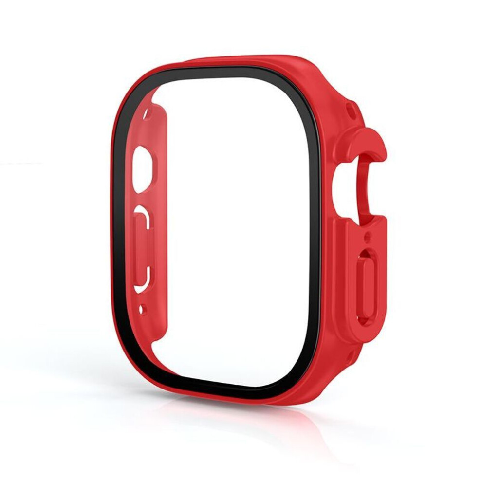 Strap+case For Apple Watch Ultra 49mm strap smartwatch PC Bumper+Screen Protector Tempered Cover iwatch series band Accessories