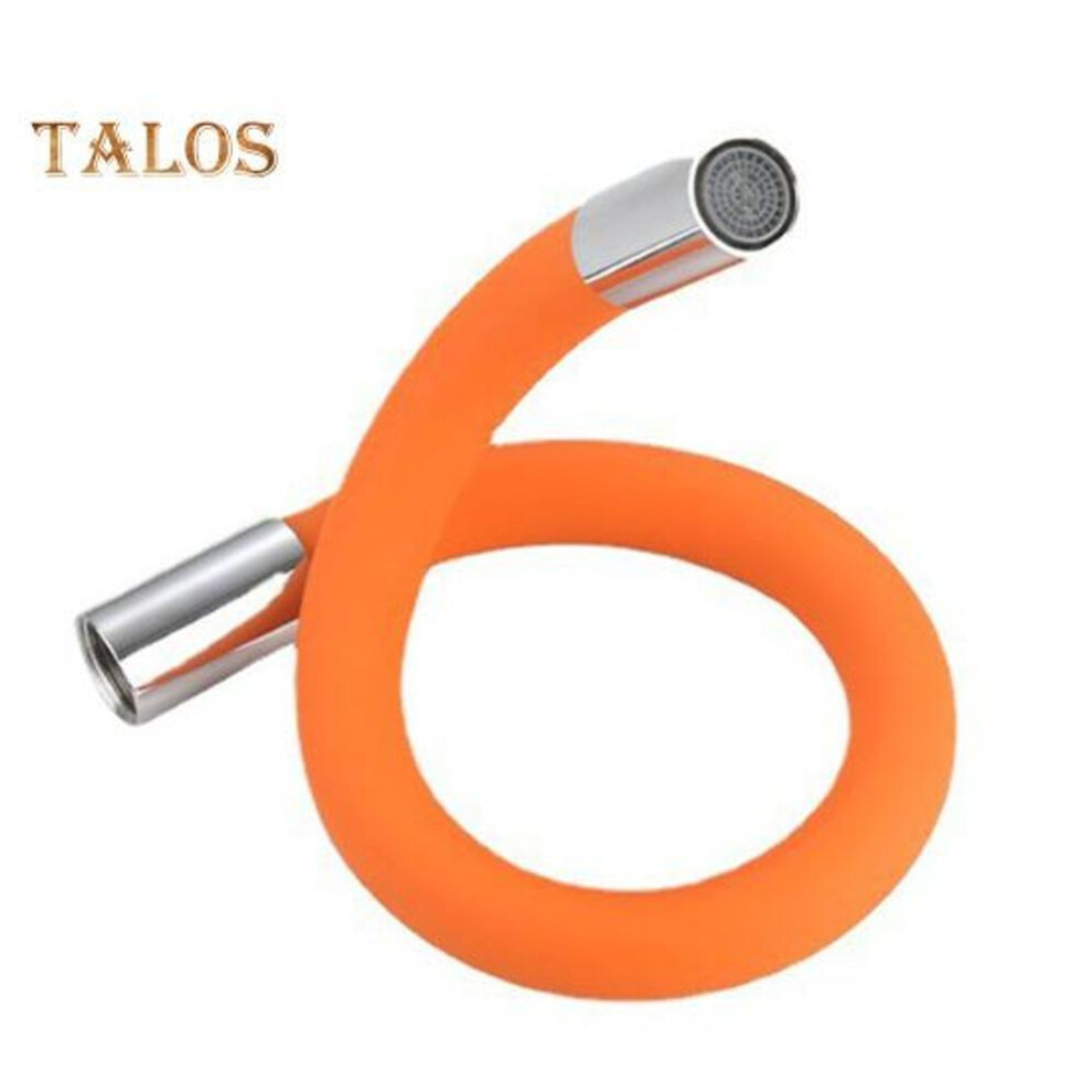 (orange, L) 20/30/50cm Faucet Extender Tube 360 Degree Rotatable Bendable Flexible Kitchen Bathroom Water Tap Connector Pipe Splash Proof Faucet Extension Hose