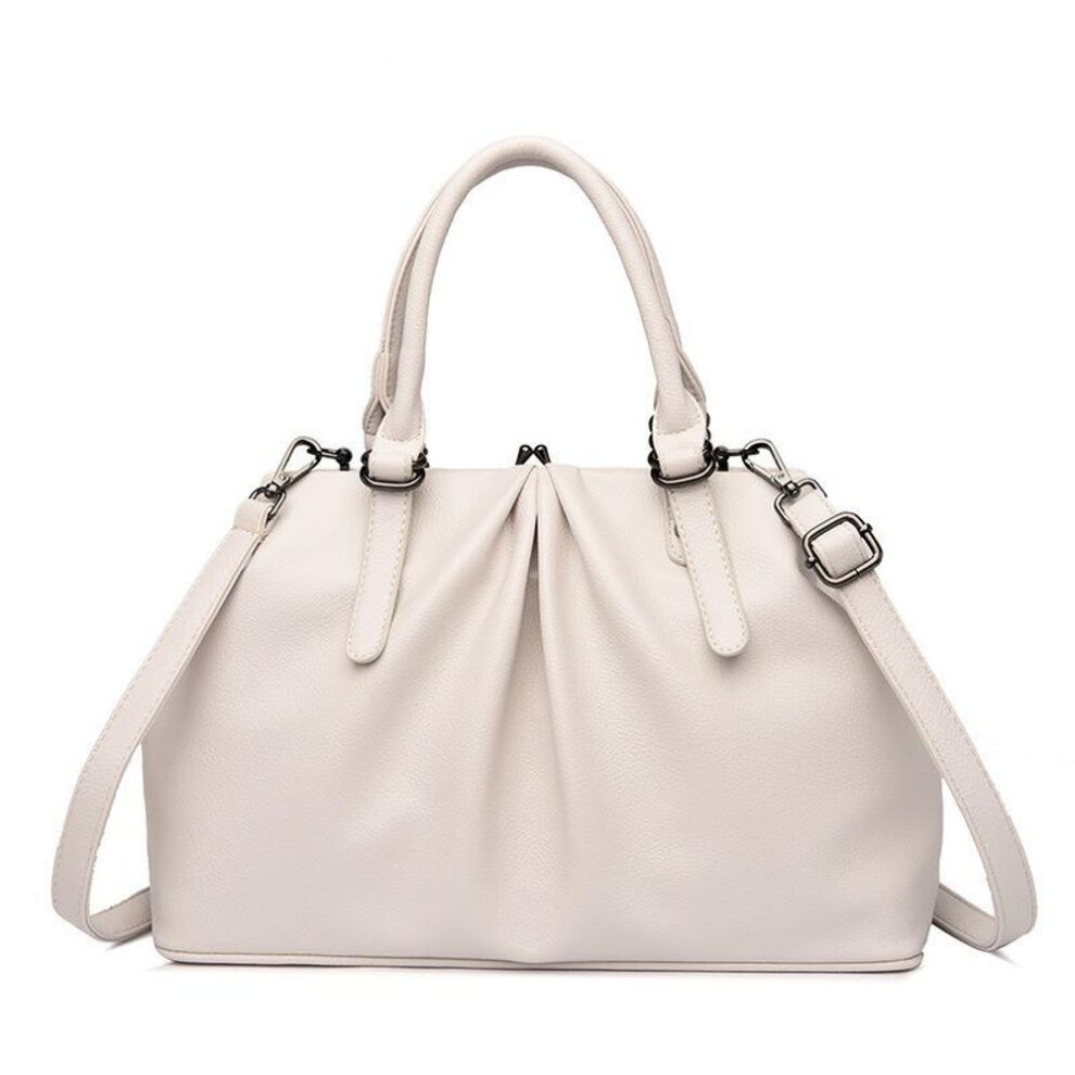(beige) Crossbody Bag Women's Atmospheric Shoulder Bag Women's Clip-on Women's Handbag