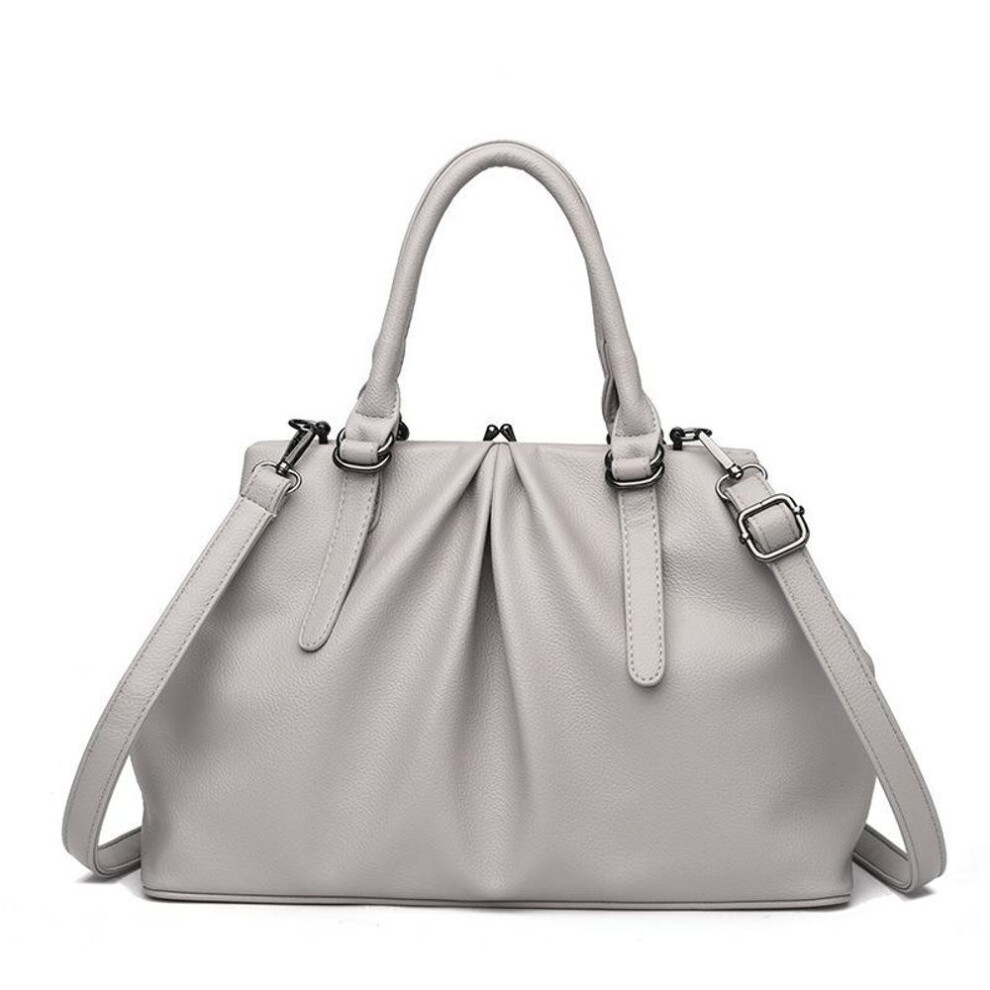 (light grey) Crossbody Bag Women's Atmospheric Shoulder Bag Women's Clip-on Women's Handbag