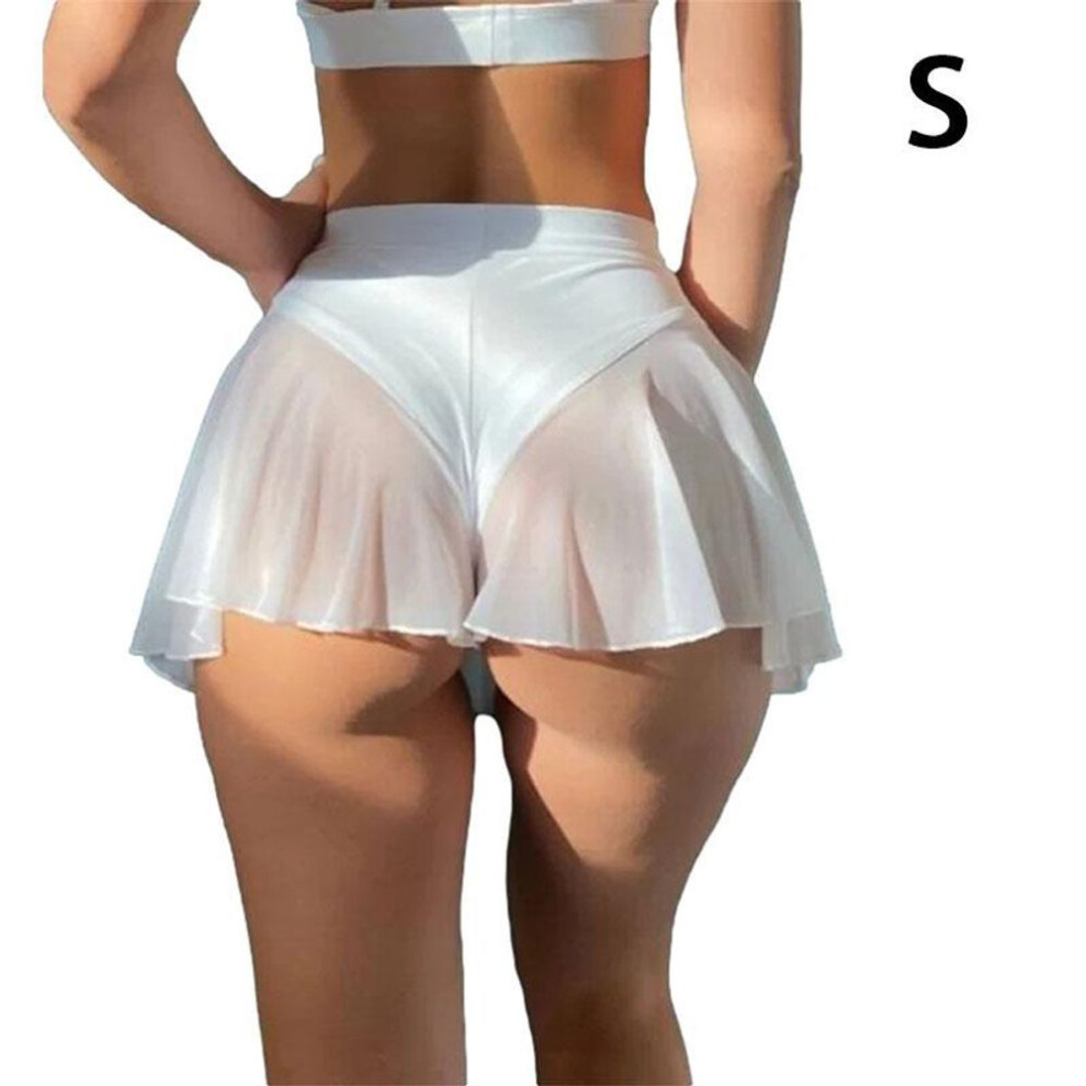 White (, S) 1Pc Loungewear Set Sexy Erotic Lingerie Summer Sexy Pantyhose Seductive Ladies