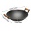 Living And Home Round Cast Iron Wok with Dual Handles 5