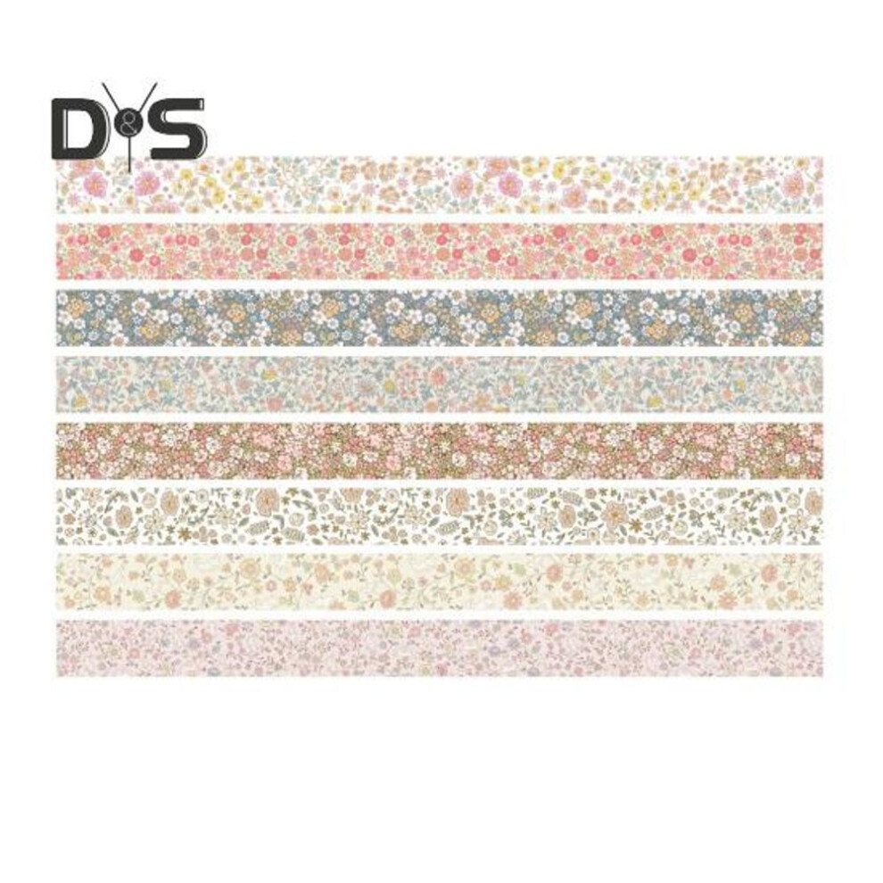 (as the picture, C) 8 Rolls Retro Washi Tape Set Vintage Decorative Masking Tape for Scrapbooking Journaling Supplies DIY Crafts Gift Wrapping