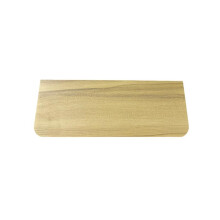 (Light Oak, 90cm) Rounded-edge Floating Radiator Shelf with Included Brackets, No Need for Drilling