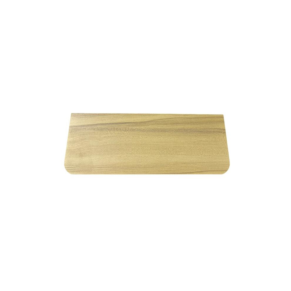 (Light Oak, 120Cm) Rounded-Edge Floating Radiator Shelf With Included Brackets, No Need For Drilling 3233594899096