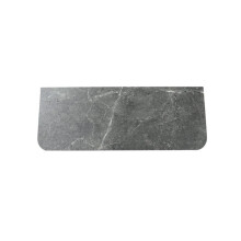 (Grey Marble, 90cm) Rounded-edge Floating Radiator Shelf with Included Brackets, No Need for Drilling