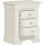 Seconique Bordeaux 3 Drawer Bedside Ivory Fully Assembled 1