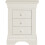Seconique Bordeaux 3 Drawer Bedside Ivory Fully Assembled 9