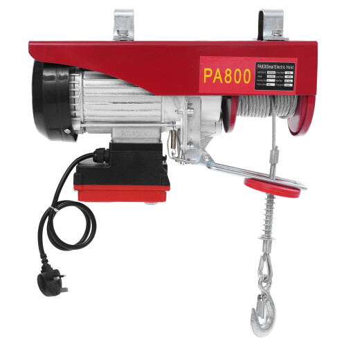 800kg Electric Hoist,Electric Hoist W/ Wireless Control and 2 Slings