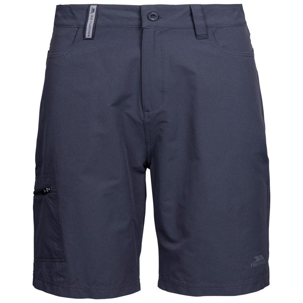 (10, Dark Grey) Trespass Womens Chino Shorts Mid Length Bodle